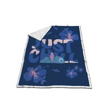 Disney Lilo & Stitch Plaid polaire Sherpa, Just Chill - 130 x 170 cm - Polyester/polaire