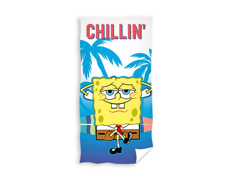 SpongeBob Serviette de plage, Chillin' - 70 x 140 cm - Coton