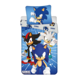 Sonic Bettbezug, Shadow & Silver – 140 x 200 + 70 x 90 cm – Polyester