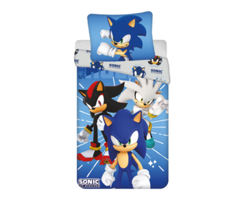 Sonic Duvet cover Shadow & Silver 140 x 200 cm / 70 x 90 cm Polyester