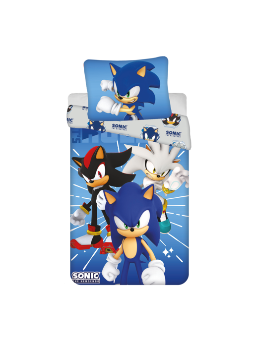 Sonic Housse de couette Shadow & Silver 140 x 200 cm / 70 x 90 cm Polyester