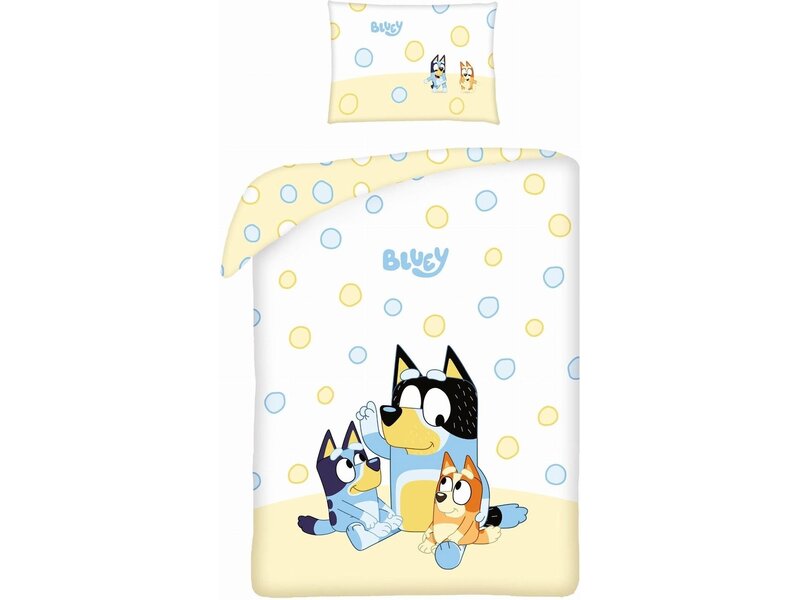 Bluey BABY Bettbezug, Adventure – 100 x 135 cm + 60 x 40 cm – Baumwolle