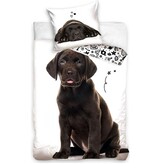 In Home Housse de couette, Labrador - Simple - 140 x 200 + 60 x 70 cm - Coton