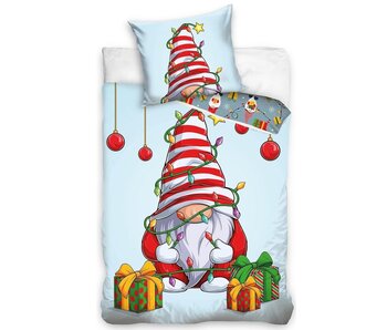 Kerst Housse de couette Christmas Gnome140 x 200 cm / 60 x 70 cm Coton