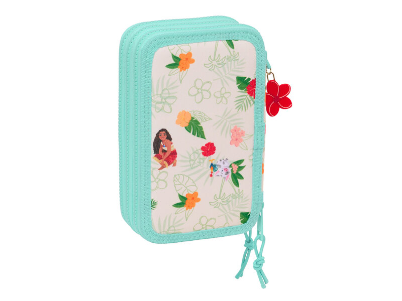 Disney Vaiana Trousse remplie, Ocean Sisters - 36 pièces - 19,5 x 12,5 x 5,5 cm - Polyester