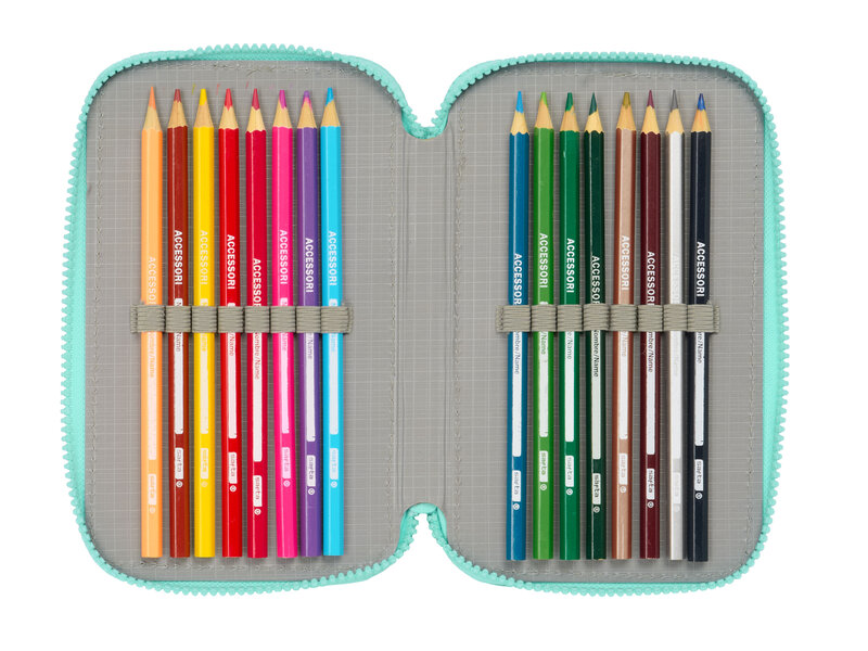Disney Vaiana Gefülltes Federmäppchen, Ocean Sisters – 36 Stück – 19,5 x 12,5 x 5,5 cm – Polyester