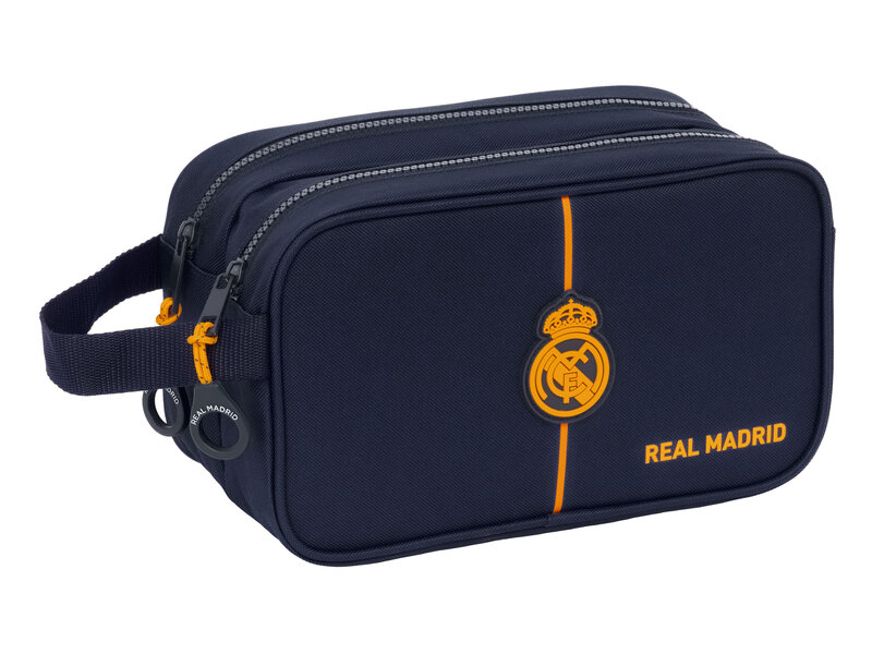 Real Madrid Trousse de toilette, Futbol - 26 x 15 x 12,5 cm - Polyester