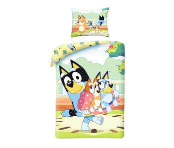 Bluey Housse de couette Family Time 140 x 200 cm / 70 x 90 cm Coton