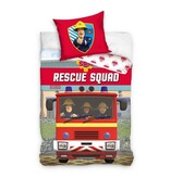 Brandweerman Sam Bettbezug, Rescue Squad – Einzelbett – 140 x 200 + 60 x 70 cm – Baumwolle