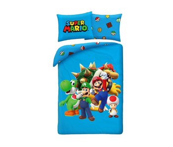 Super Mario Bettbezug Squad 140 x 200 cm + 70 x 90 cm Polyester