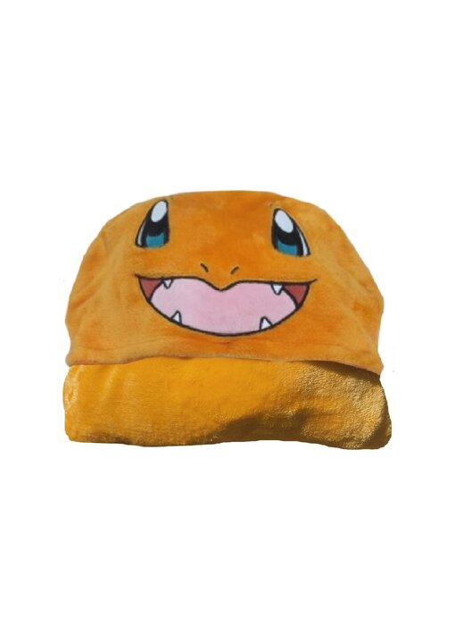 Pokémon Fleece blanket with hood Charmander 120 x 150 cm Polyester