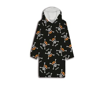One Piece Hoodie Fleecedeken Skull Volwassen Polyester (One Size)