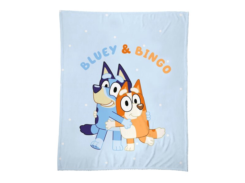 Bluey Couverture polaire Cuddle - 125 x 150 cm - Polyester