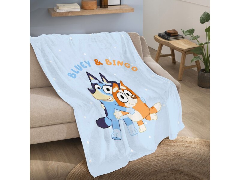 Bluey Couverture polaire Cuddle - 125 x 150 cm - Polyester