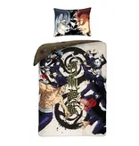 Jujutsu Kaisen Housse de couette - Simple - 140 x 200 cm / 70 x 90 cm - Polyester