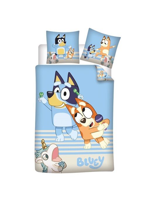 Bluey Housse de couette Unicorn 140 x 200 / 65 x 65 cm Coton