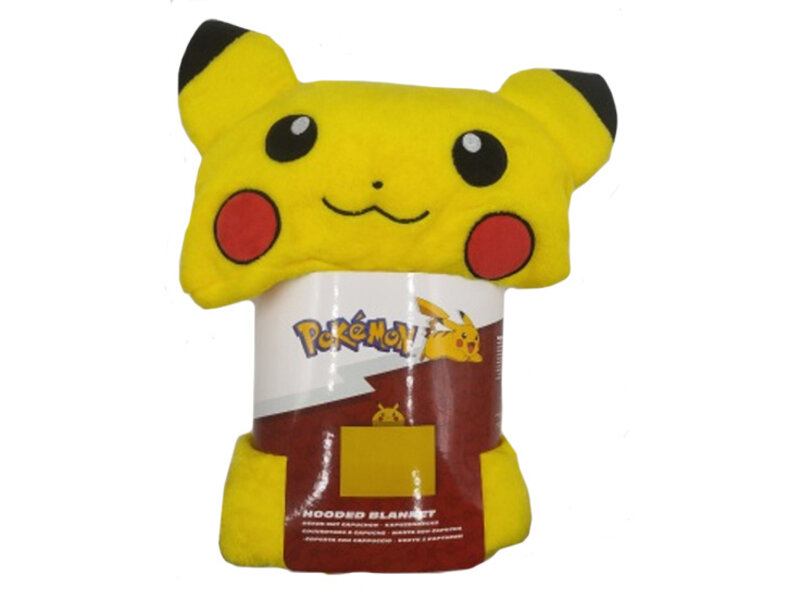 Pokémon Fleece blanket with hood Pikachu - 120 x 150 cm