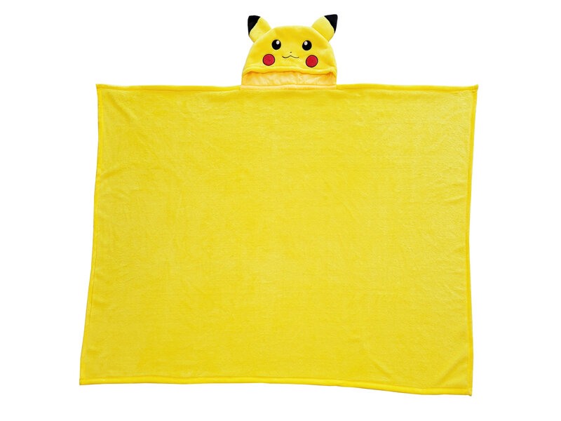 Pokémon Fleece blanket with hood Pikachu - 120 x 150 cm