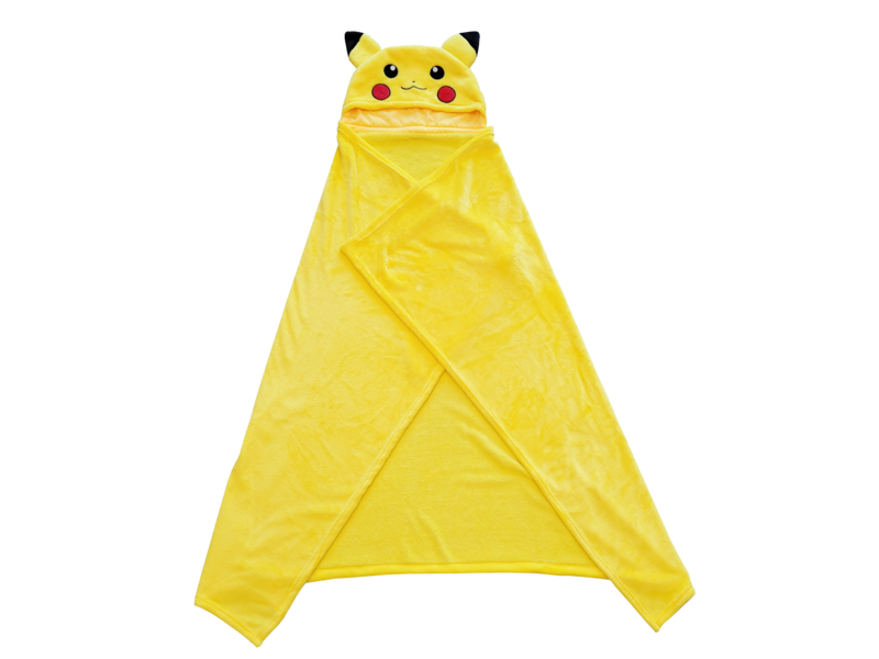 Pokémon Fleece blanket with hood Pikachu - 120 x 150 cm