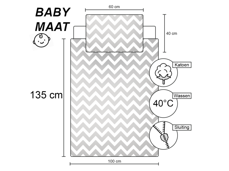 Bing Bunny BABY / Toddler duvet cover, It's a Thing - 135 x 100 + 40 x 60 cm - Cotton