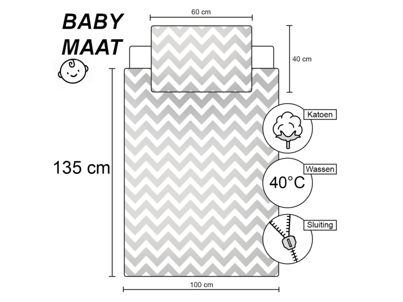 Cuddles BABY / Toddler duvet cover, Magic Dreams - 100 x 135 cm / 40 x 60 cm - Cotton