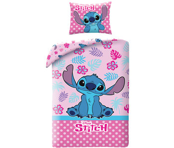 Disney Lilo & Stitch Bettbezug Rosa 140 - 200 cm / 70 x 90 cm Baumwolle