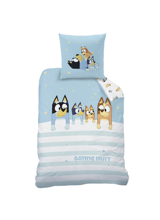 Bluey Housse de couette Ensemble 140 x 200 + 63 x 63 cm Coton