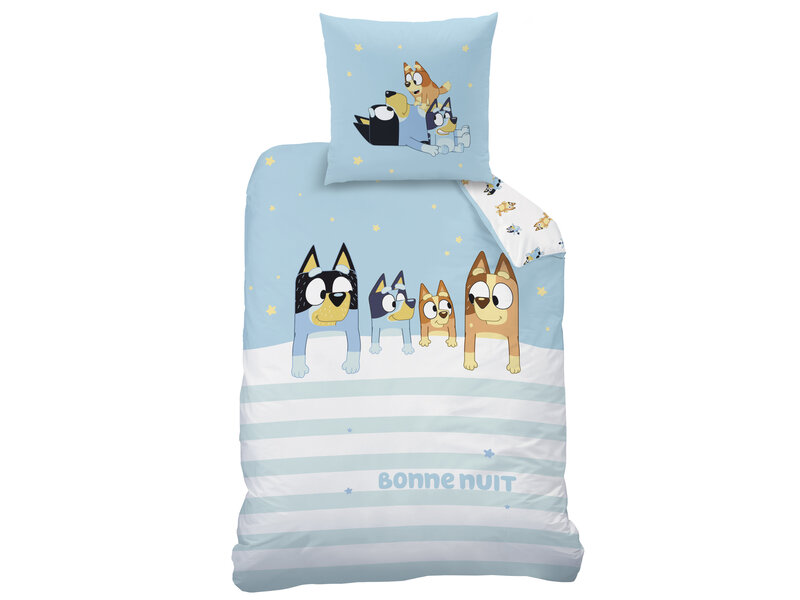 Bluey Housse de couette, Together - Simple - 140 x 200 + 63 x 63 cm - Coton