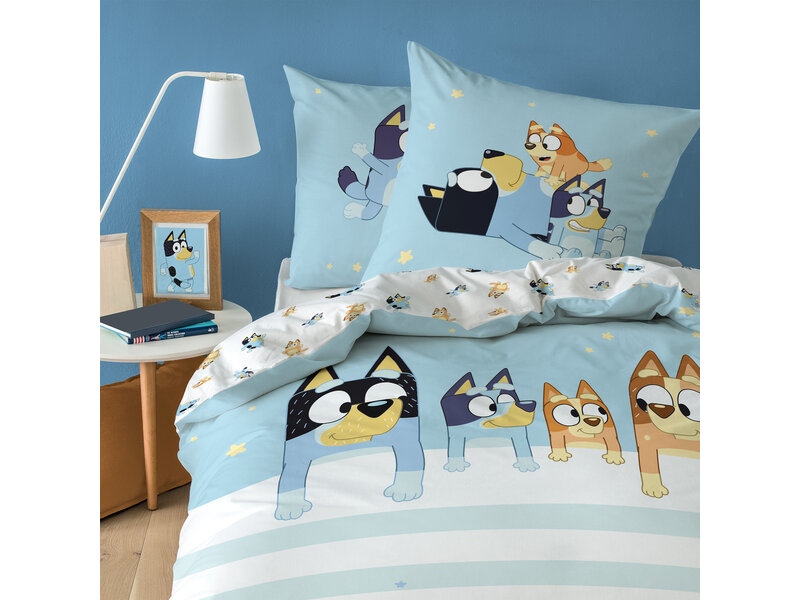 Bluey Housse de couette, Together - Simple - 140 x 200 + 63 x 63 cm - Coton