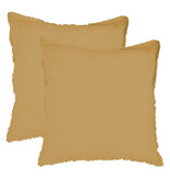 Matt & Rose Bettbezug, Honig - Twin - 240 x 220 + 2x 65 x 65 cm - Gewaschene Baumwolle