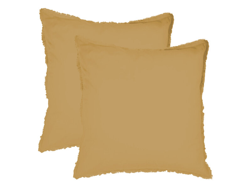 Matt & Rose Bettbezug, Honig - Twin - 240 x 220 + 2x 65 x 65 cm - Gewaschene Baumwolle