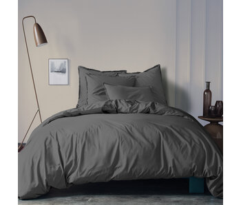 Matt & Rose Bettbezug Anthrazit 240 x 220 + 65 x 65 Gewaschene Baumwolle