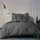 Housse de couette Anthracite 240 x 220 + 65 x 65 Coton lavé