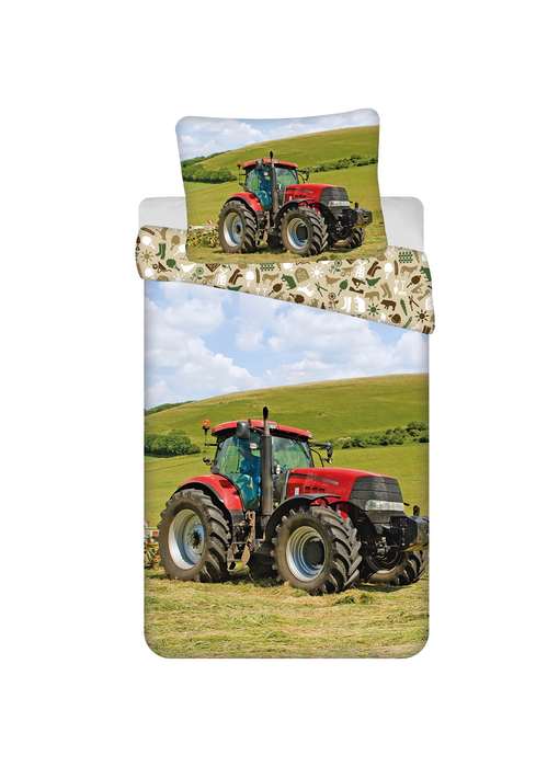 Sweet Home Duvet cover Tractor 140 x 200 cm / 70 x 90 cm Cotton