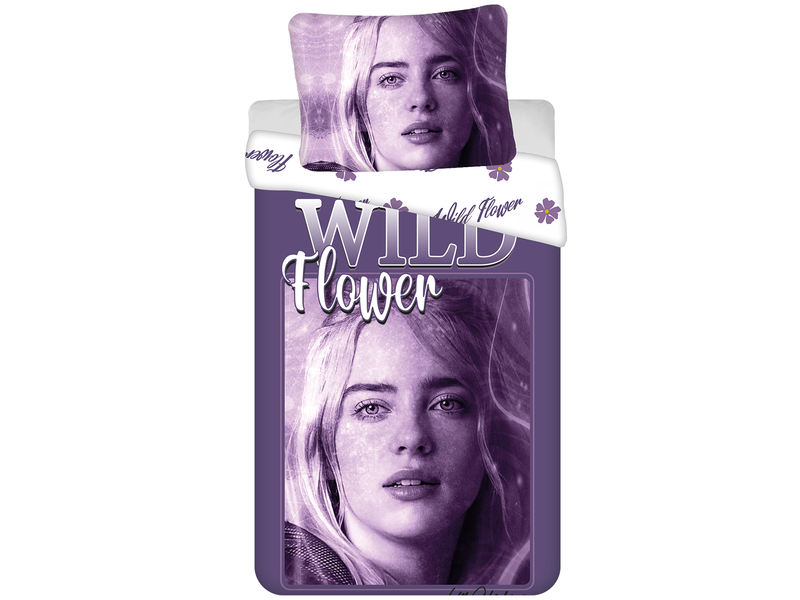 Billie Eilish Duvet cover, Wild Flower - Single - 140 x 200 cm / 70 x 90 cm - Cotton