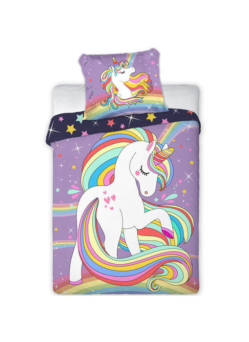 Cuddles BABY / Kleinkinder Bettbezug Einhorn 100 x 135 cm Baumwolle