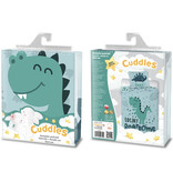 Cuddles Housse de couette BÉBÉ / Enfant, Dinosaure - 100 x 135 cm / 40 x 60 cm - Coton