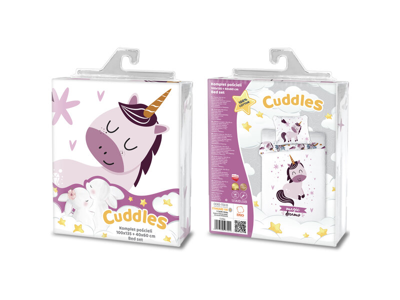 Cuddles BABY / Toddler duvet cover, Magic Dreams - 100 x 135 cm / 40 x 60 cm - Cotton