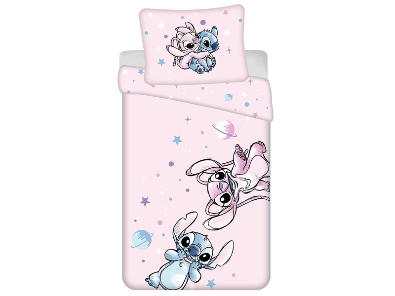Disney Lilo & Stitch Bettbezug, Universum - Einzelbett - 140 x 200 cm / 70 x 90 cm - Baumwolle