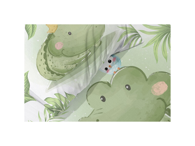 Cuddles BABY / Toddler duvet cover, Croc - 100 x 135 cm / 40 x 60 cm - Cotton