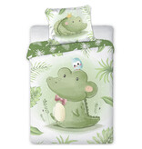 Cuddles BABY / Toddler duvet cover, Croc - 100 x 135 cm / 40 x 60 cm - Cotton
