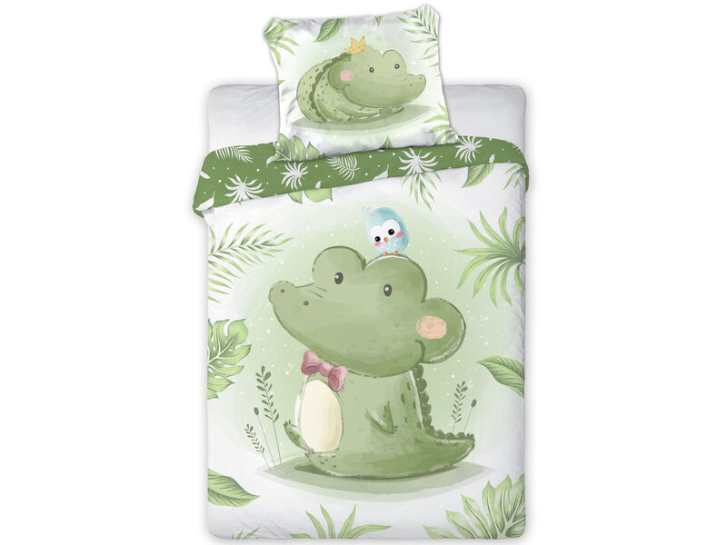 Cuddles BABY / Toddler duvet cover, Croc - 100 x 135 cm / 40 x 60 cm - Cotton