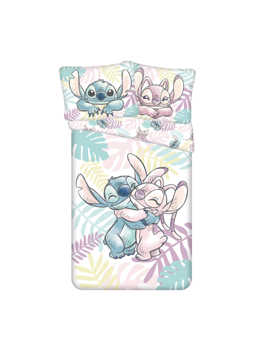 Disney Lilo & Stitch Duvet cover Leaves 140 x 200 cm / 60 x 80 cm Cotton