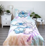 Disney Lilo & Stitch Dekbedovertrek, Leaves - Eenpersoons - 140 x 200 cm / 60 x 80 cm - Katoen
