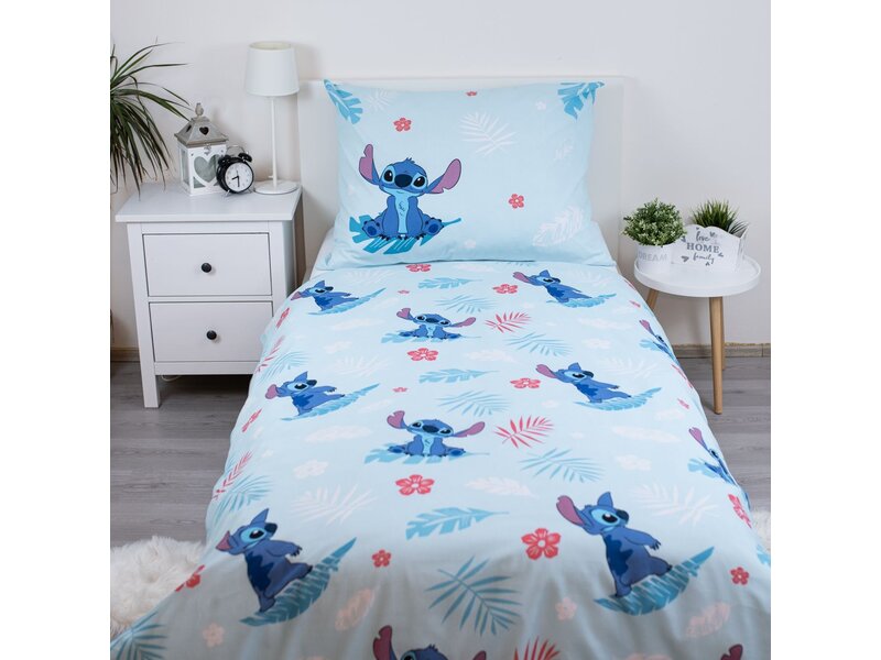 Disney Lilo & Stitch Duvet cover, Summer Time - 140 x 200 + 70 x 90 cm - Cotton