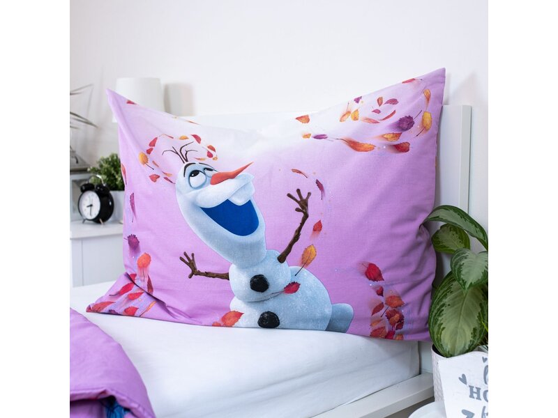 Disney Frozen Housse de couette, Magical Time - 140 x 200 + 60 x 80 cm - Coton