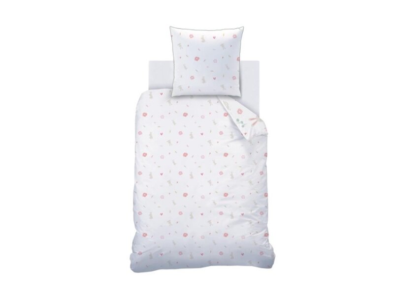 Matt & Rose Housse de couette, Petit Lapin - Simple -140 x 200 + 63 x 63 cm - Coton