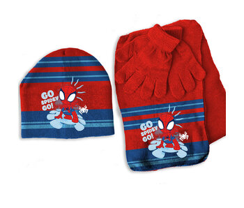 Spidey Ensemble bonnet, écharpe et gants, Go Hero TAILLE UNIQUE (3-6 ans)