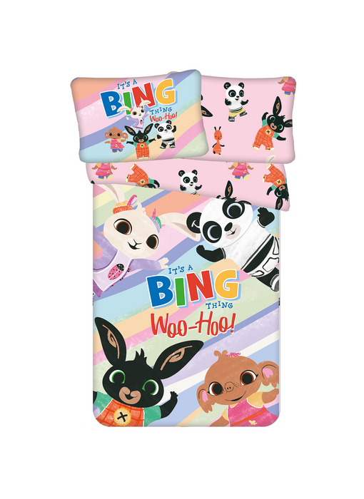 Bing Bunny BABY / Peuter dekbedovertrek, It's a Thing 135 x 100 + 40 x 60 cm Katoen