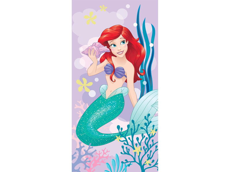 Disney Kleine Zeemeermin Serviette de plage, Ariel - 70 x 140 cm - Coton